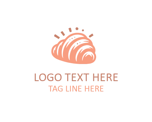 Croissant Pastry Shop Logo