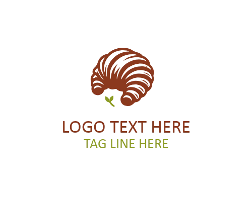 Croissant Restaurant Branding Logo