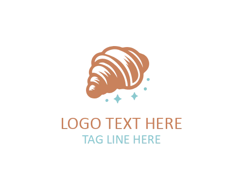 Croissant Vector Art Logo