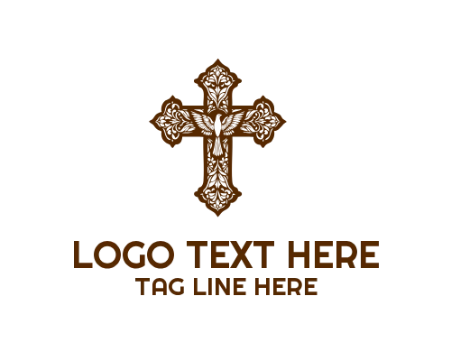 Cross and Bible Logo