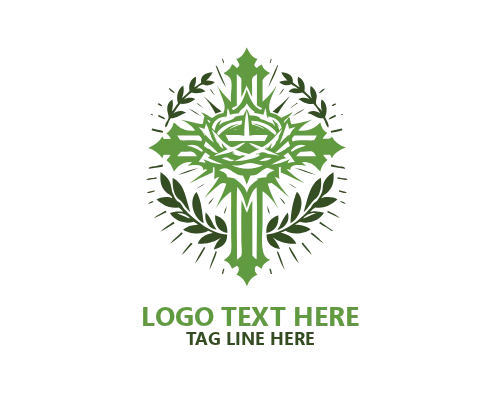 Cross and Dove Logo