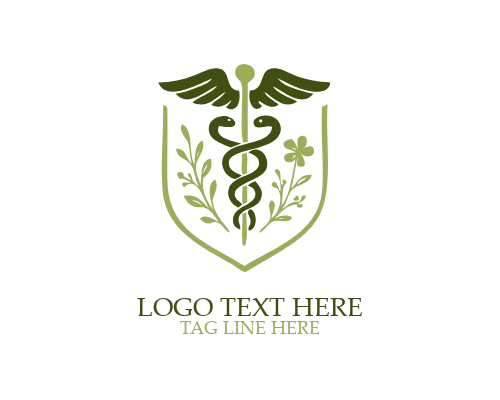 Cross Medical Caduceus Logo