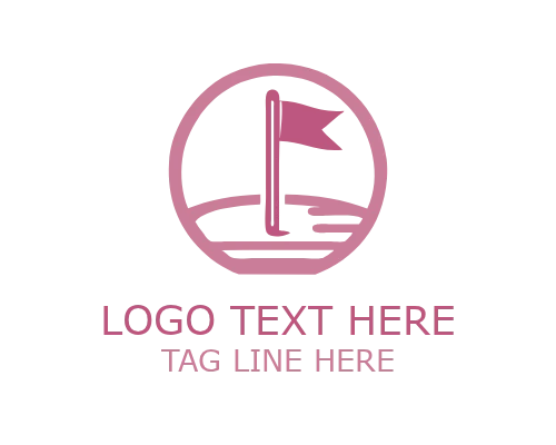 Crossed Golf Club Logo for Sports and Tournament Branding