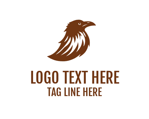 Crow Bird Emblem Logo