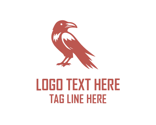 Crow Bird Mark Logo