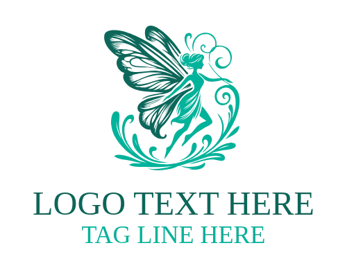  Crown Fairy Vintage Flat Logo