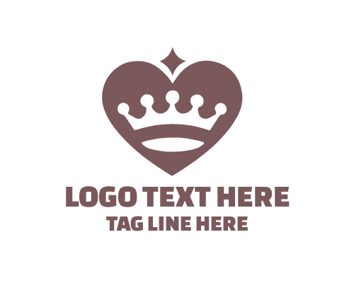 Crown Heart Premium Icon