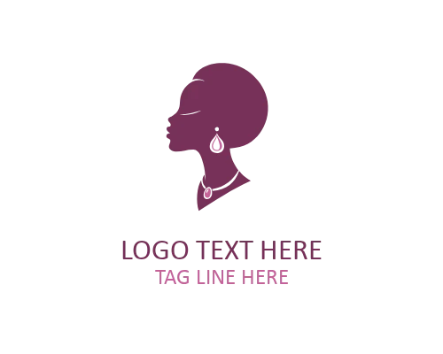 Crown Spirit African Woman Logo