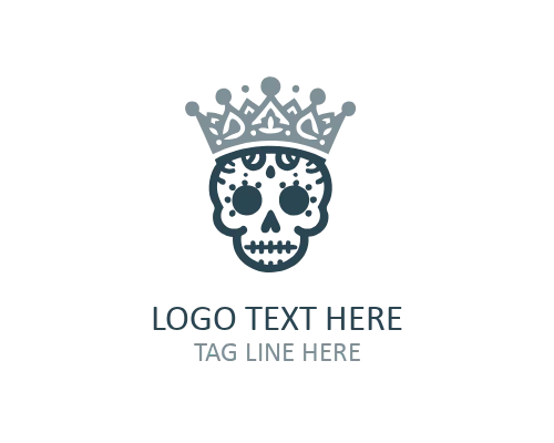 Crown Sugar Skull Logo