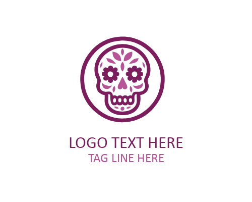 Crown Sugar Skull Logo