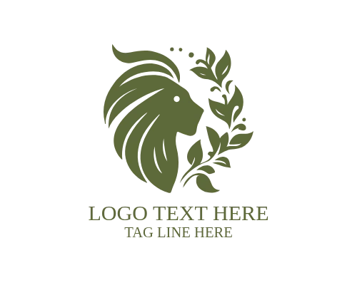  Crowned Elegant Lion Logo