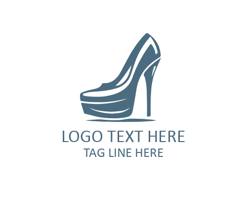  Crowned Heel Logo for Royal-Inspired Fashion Brands