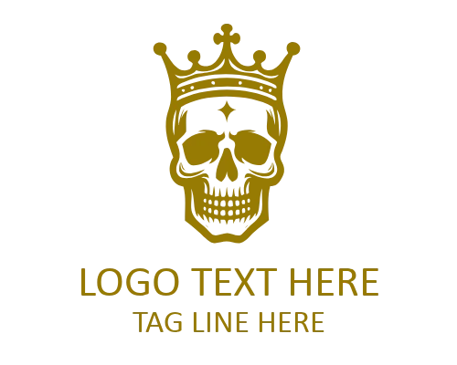 Crowned King Skull Emblem