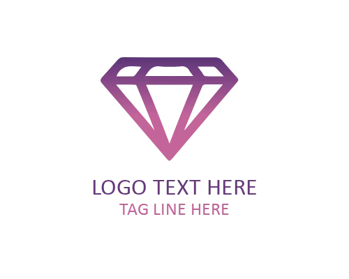 Crystal Diamond Symbol Logo