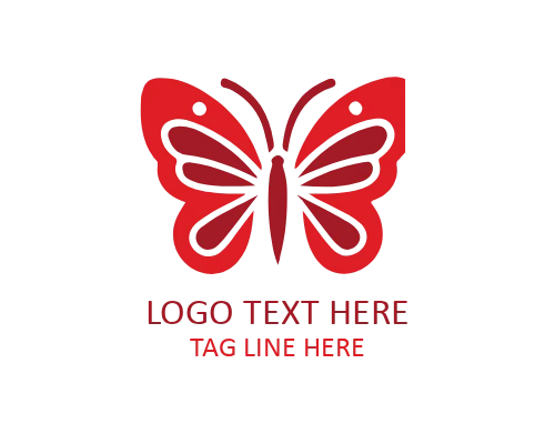 Crystal Faceted Butterfly Key Logo