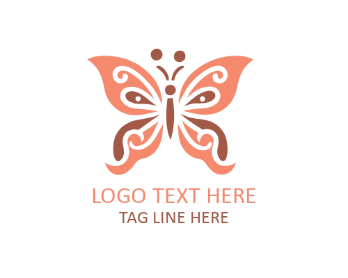  Crystal Faceted Butterfly Logo