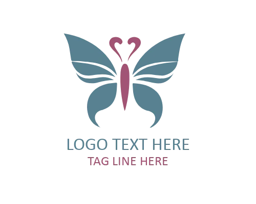 Crystal Luxury Butterfly Logo