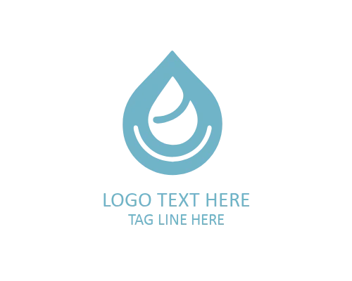 Crystal Water Drop Logo