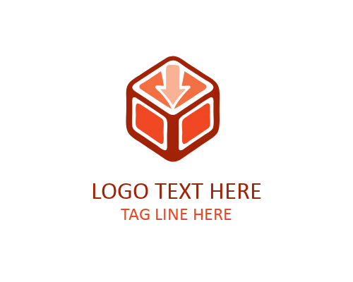 Cube Food Logo for Restaurants, Food Delivery Services, and Culinary Startups
