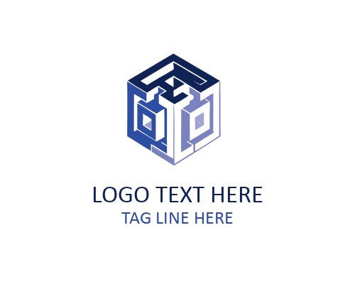 Cube Healthcare Logo for Medical Centers, Health Technology, and Wellness Brands