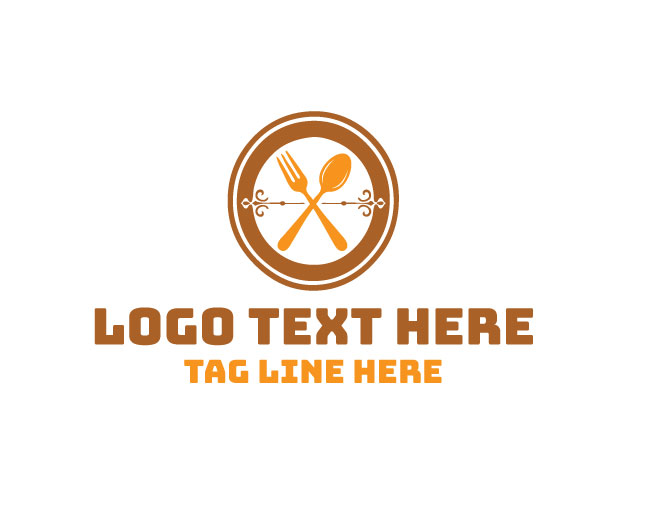 Culinary Bistro Fork Design Logo