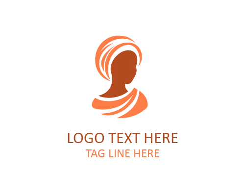 Cultural Crest African Woman Logo