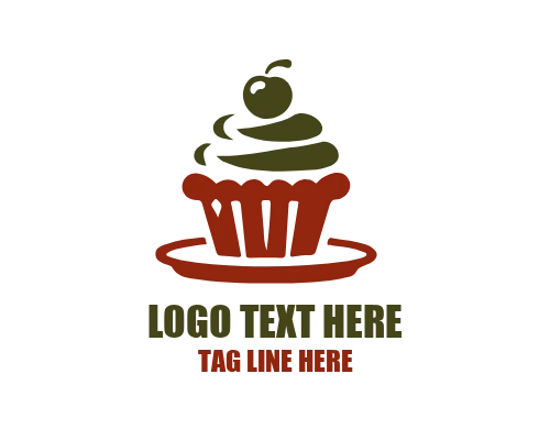 Cupcake – 3D Style Logo