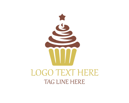 Cupcake – Caramel Drizzle Logo