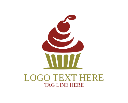 Cupcake – Heart Top Logo
