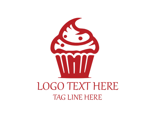 Cupcake – Mascot Style Logo