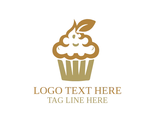 Cupcake – Minimal Line Logo