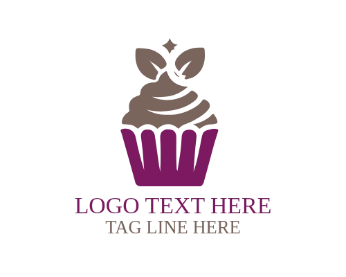 Cupcake – Pink Frosting Logo