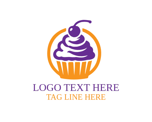 Cupcake – Rainbow Color Logo