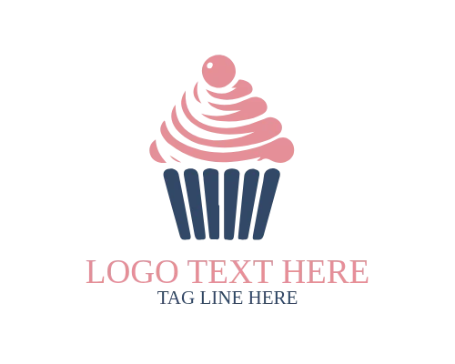 Cupcake – Simple Outline Logo