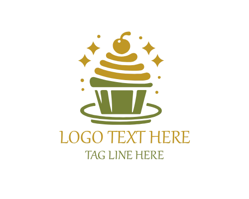 Cupcake – Tropical Style Logo