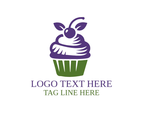 Cupcake – Vintage Badge Logo