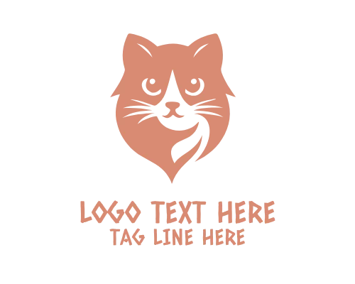 Curious Cat Outline Logo