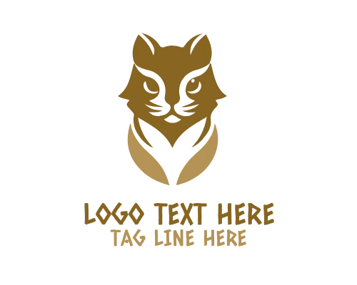 Curled Sleeping Cat Logo