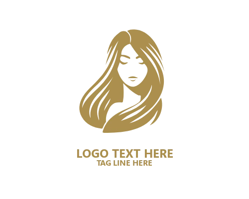 Curly Hair Women Logo