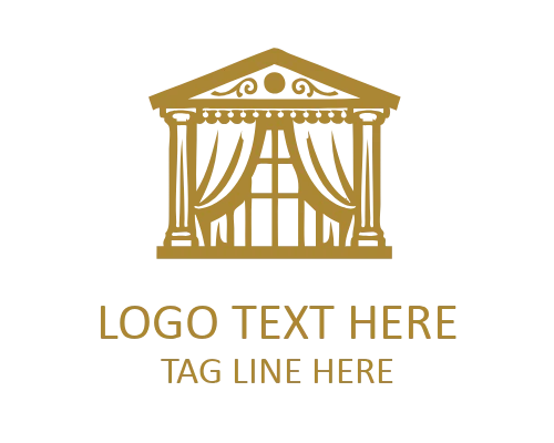 Curtain Textile Logo for Fabric Branding