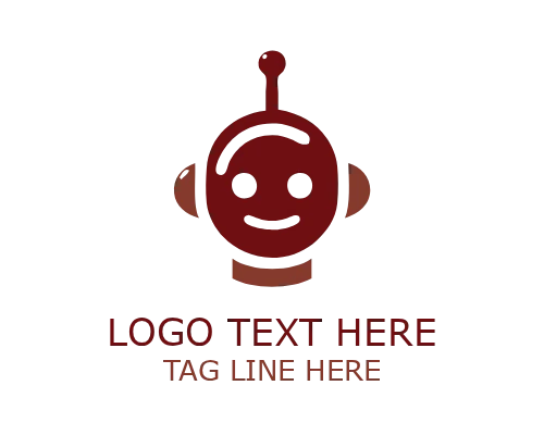 Cute AI Mascot Robot Logo for Startup Branding