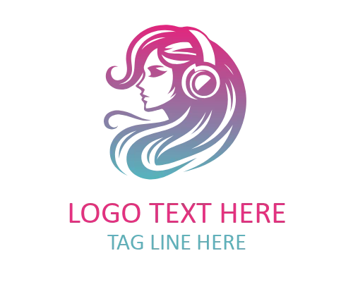 Cute Anime Female Gamer Mascot Logo