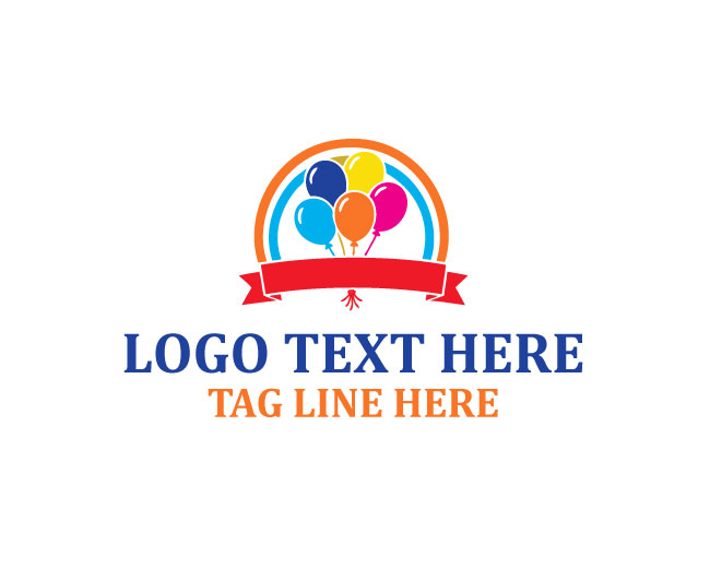  Cute Baby Balloon Birthday Logo