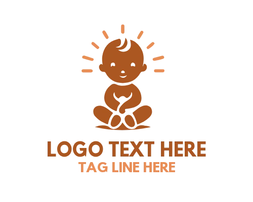 Cute Baby Bottle Icon Logo