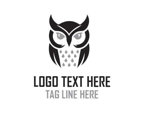 Cute Baby Owl Logo