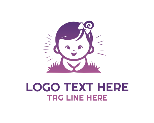 Cute Baby Teddy Bear Logo