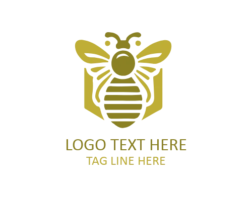 Cute Bee Mascot Logo Design