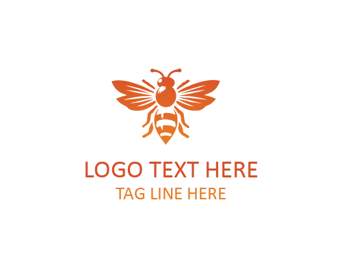 Cute Bee Mascot Logo