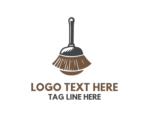 Cute Broom Logo