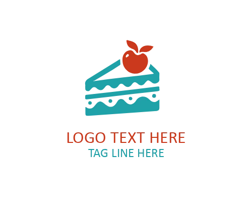 Cute Cake Slice Icon